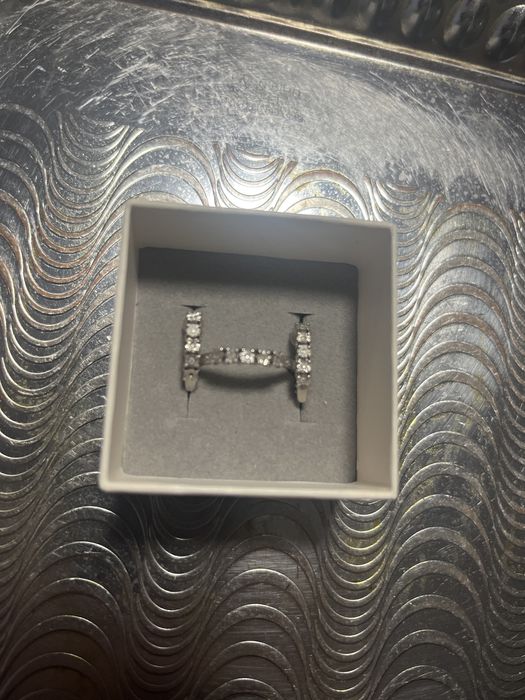 Серебрянный набор с бриллиантами