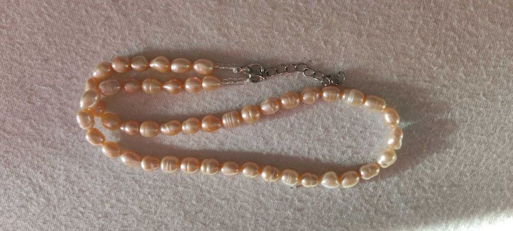 Margele Perle De Cultura Roz Ovale