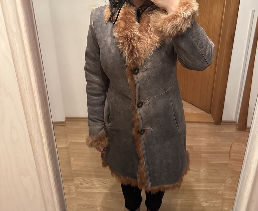 Palton din piele naturală, mărimea 40