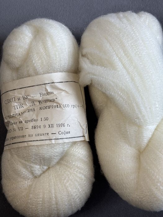 Конци за плетене макраме екрю, памучно тире, полиамидна коприна и др.