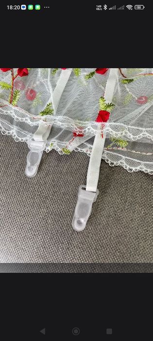 Нижнее белье кружевное XL. Комплект из 3х предметов. Новое