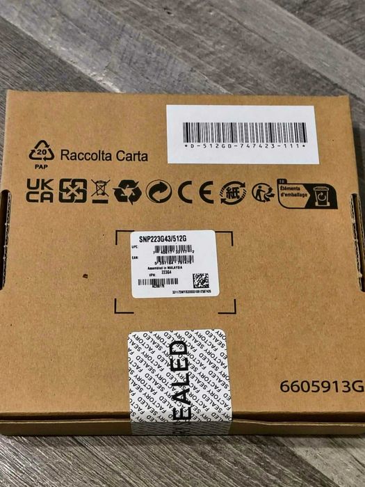 Ssd Nvme Dell 512GB Class 35 M.2 2230 - NOU - SIGILAT