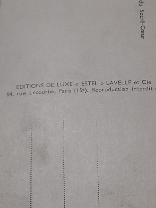 Стара картичка PARIS  1949