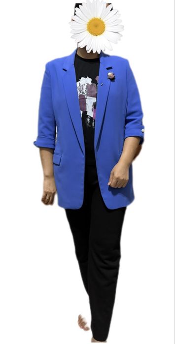 Пиджак голубой