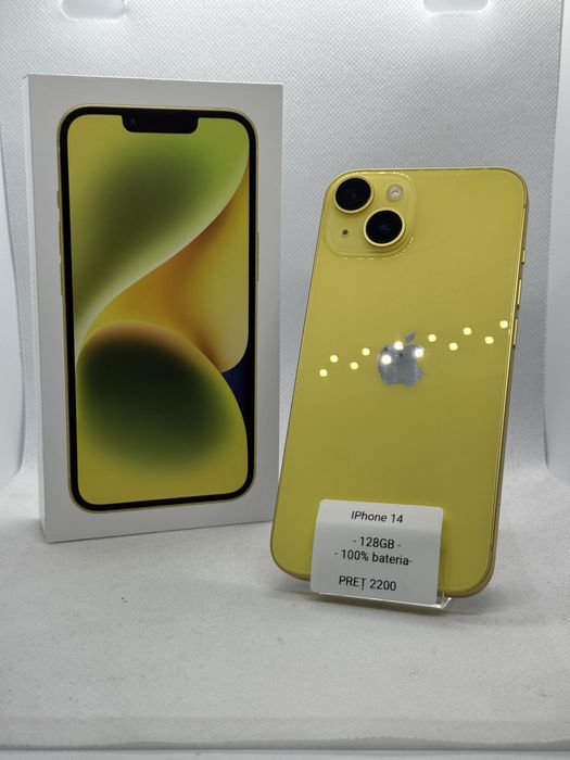 Magazin Vindem: Iphone 14, 128GB, 100% bateria