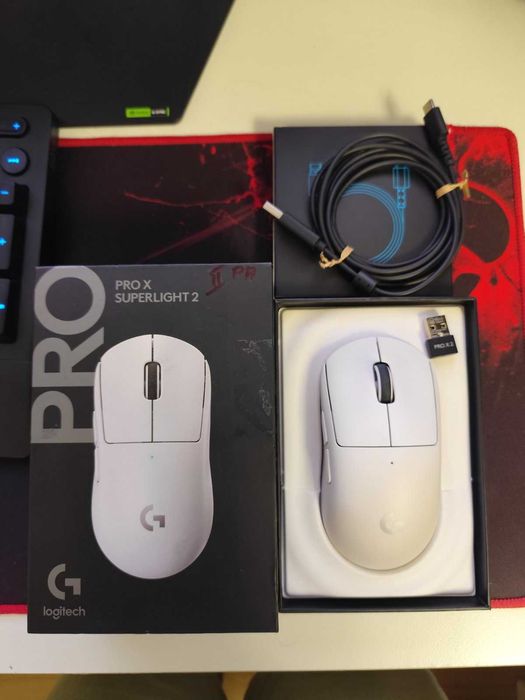 Като Нова Logitech G PRO X SUPERLIGHT 2 White
