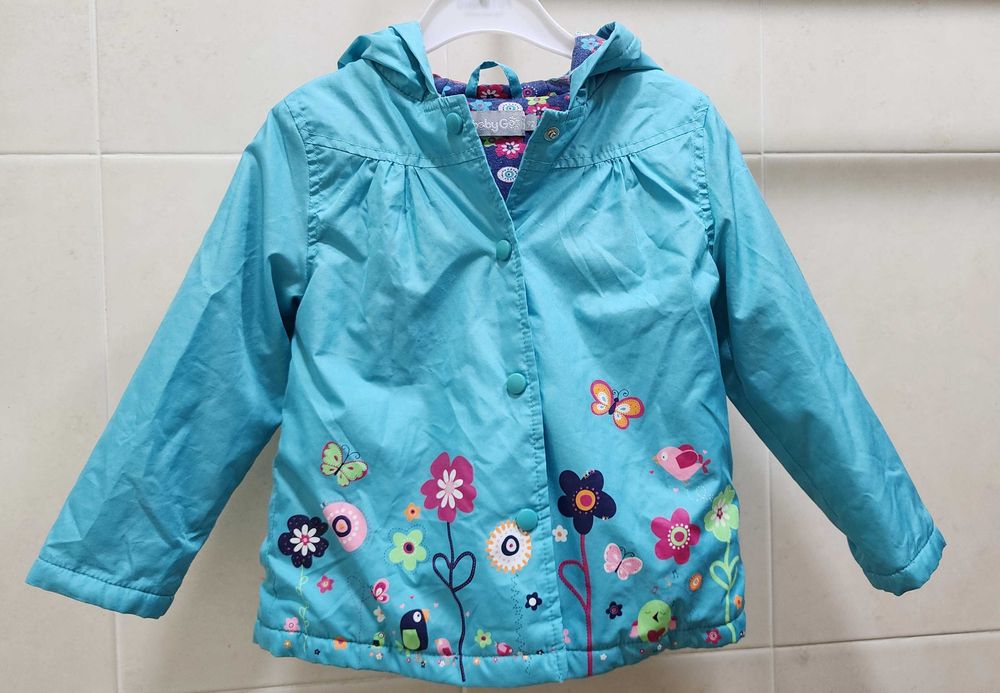 Куртка дождевик с капюшоном Baby G для девочки