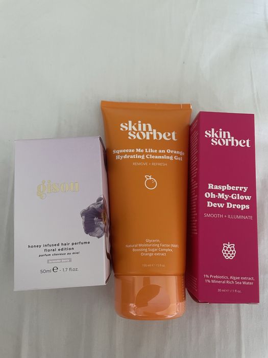 Комплект Gisou парфюм Skin sorbet козметика