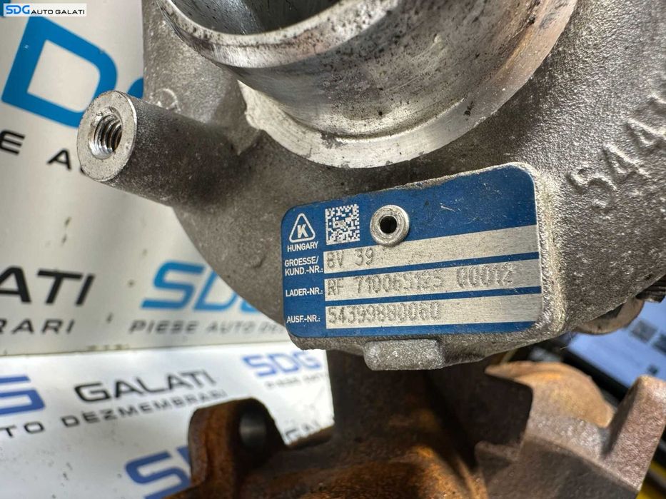 Turbina Turbo Turbosuflanta cu Galerie Evacuare Seat Alhambra 2.0 TDI BRT 2001 - 2010 Cod 54399880060 54431015096 710065125 [X3041]