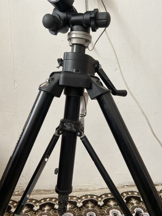 Manfrotto 475B кәсіби штатив + видео бас (оригинал)