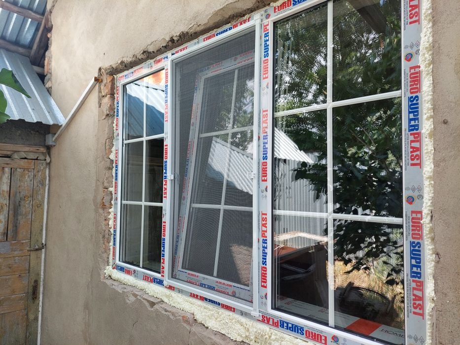 Пластиковые окна двери  и витражи