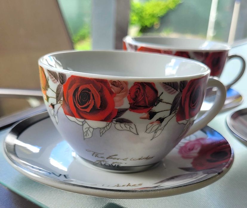 Set 6 cesti din ceramica pentru ceai
