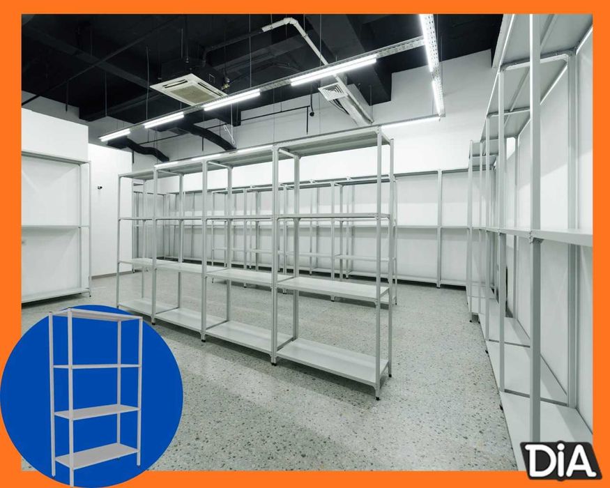 Стеллаж с полками, металлические стеллажи, архивный стеллаж