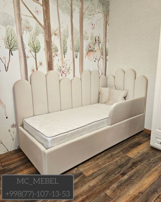 Детская угловая кровать с матрасом