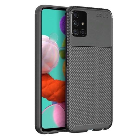 Husa Autofocus Silicon Carbon Neagra Samsung A25/A21s/A22/A23/A24/A26