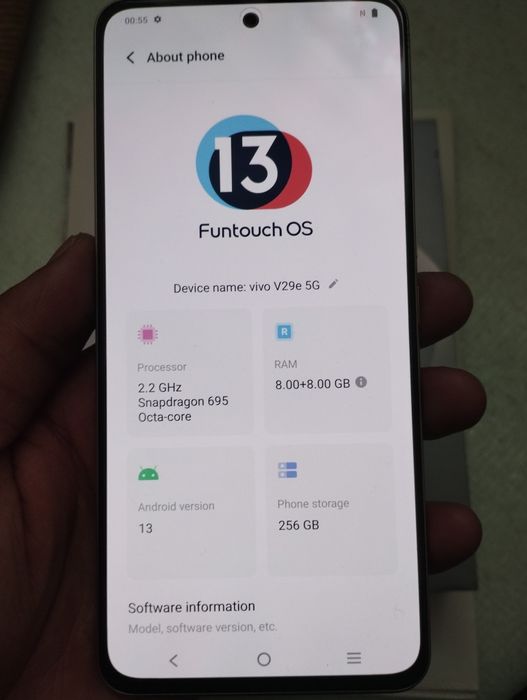 Vivo V29e 5G snapdragon yangi tel ishlatilmagan