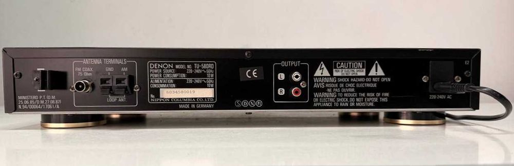 Tuner Radio Denon TU-580RD – Digital Stereo – RDS – IF Band – Made in Germany