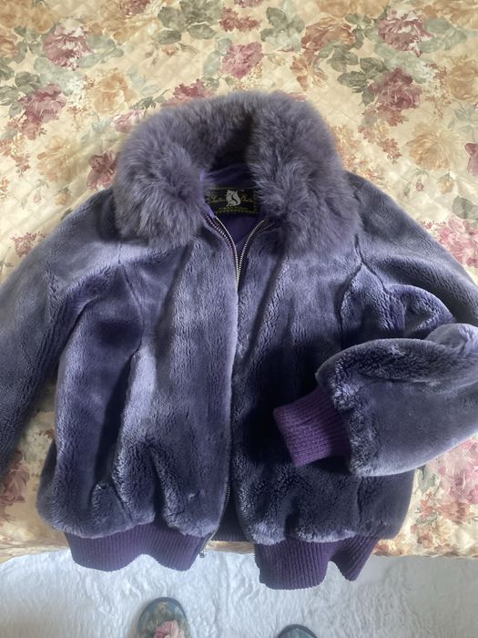 Куртка меховач с натуральным воротником