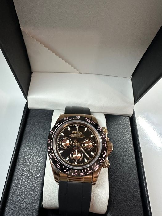 Seiko Mod Speedmaster “Omega” и Daytona Rose Gold