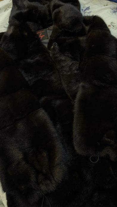 Шуба норковая трансформер с капюшоном