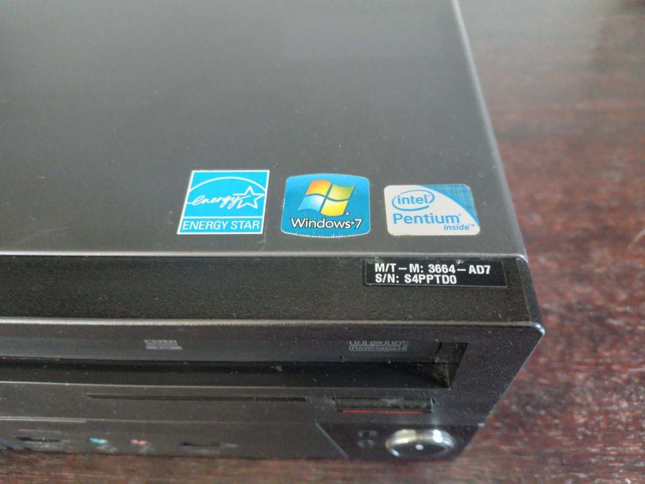 Четириядрен компютър Lenovo с Intel i5-3470, 8GB RAM и Windows 10, SFF