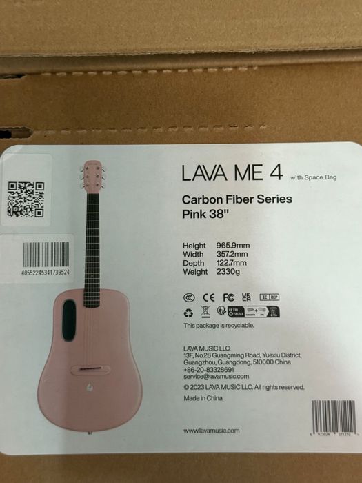 Chitara Lava Music Lava ME 4 Carbon 38" Sigilata