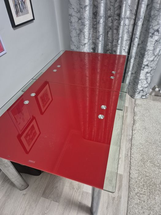 Стол стеклянный раздвижной