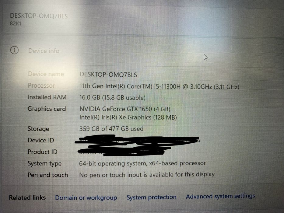 Laptop Lenovo Ideapad Gaming 3 15IHU6