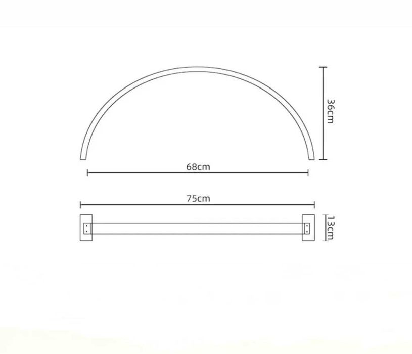 Настолна лампа за маникюр Полумесец / Лампа дъга / ЛЕД Лампа Half Moon