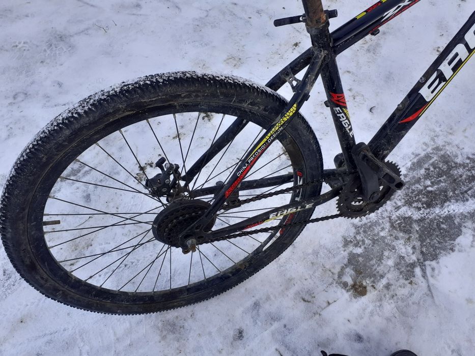 Велик чёрный на ходу