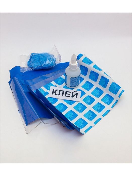 Клей для ремонта каркасных бассейнов с заплаткой. Доставка