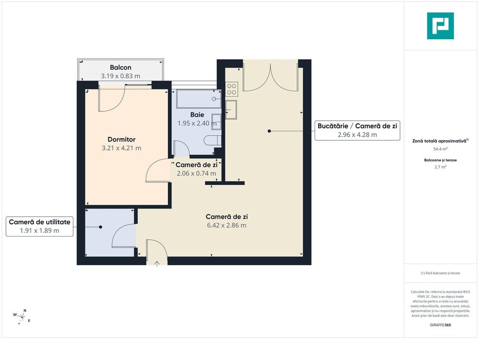 Apartament 2023, etaj 1, Oncea, complet mobilat