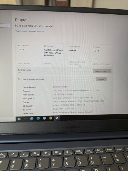 Laptop Lenovo IdeaPad 330S-15ARR - Ryzen 5, 12 GB RAM, HDD+SSD,