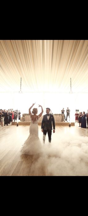 Rochie de mireasa 2 in 1 cu trena detasabila