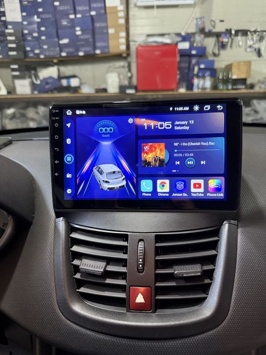 Navigatie Android 14 Peugeot 207 Carplay Android Auto