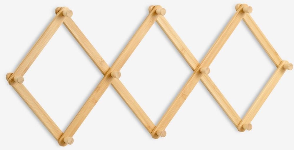 Бамбукова стенна закачалка