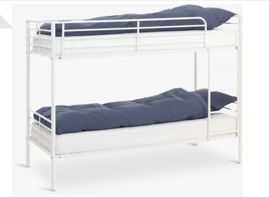 JYSK Двуетажно легло PLOVSTRUP 2x90x200 бяло в JYSK