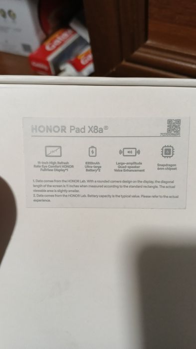 Honor pad x8a 11 diyum ekran holati yangi