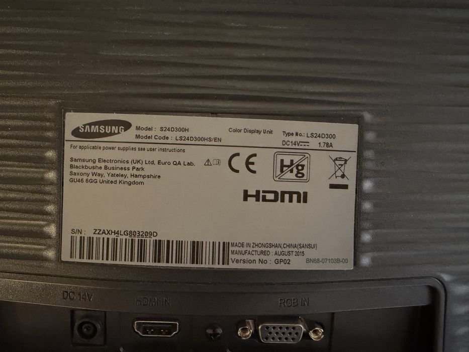 Samsung монитор 24”