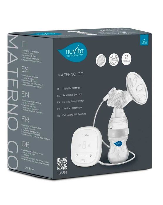 Nuvita Materno Go – единичен електрически електрически молокоотсос  Модел: 1282M