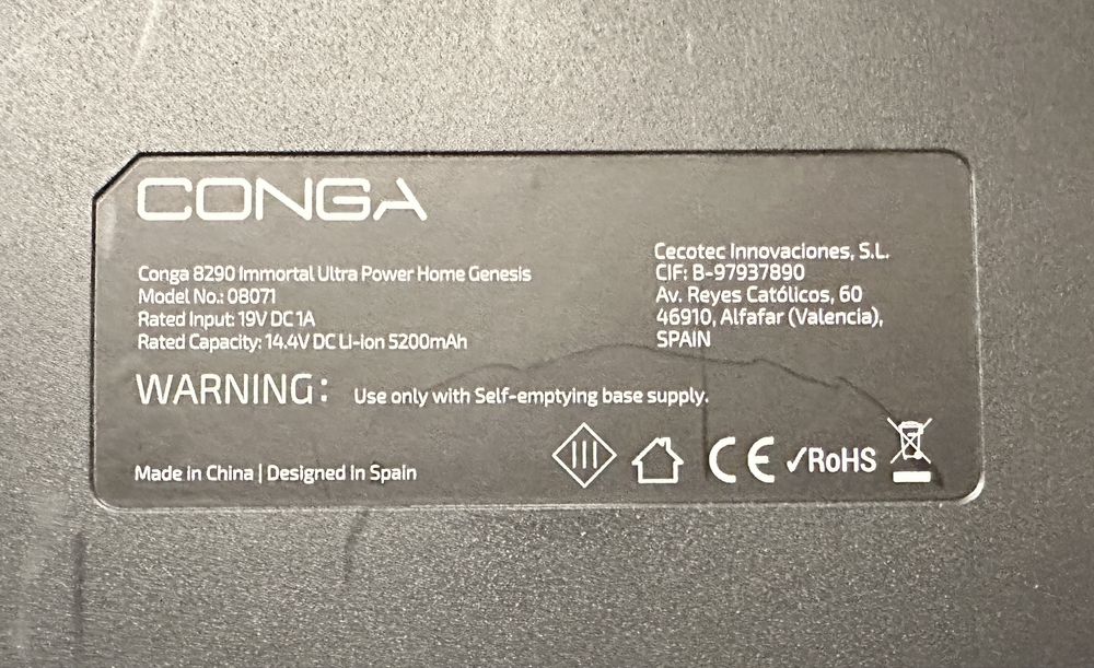 Robot aspirator Cecotec Conga 8290 Immortal Ultra