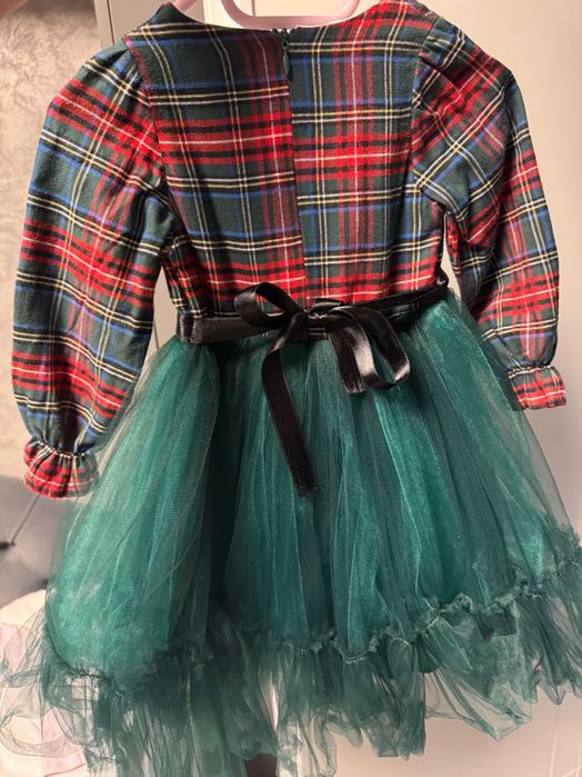 Коледна детска рокличка 98 см