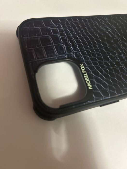 Husa mobilfox “leather print”  iphone 15 plus/ iphone 14 plus