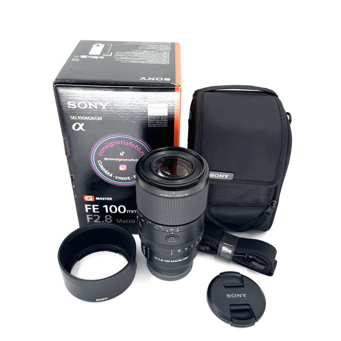 Sony 100mm F2.8 GM OSS Macro 1:1 - Ca nou ! Factura - Garantie 3 luni !