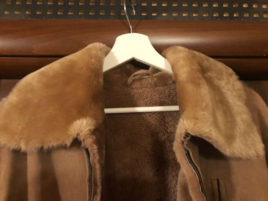 Cojoc masculin superb, nou, piele si blana naturale, marimea M