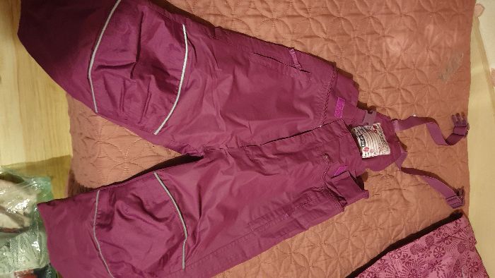 Детски комплект - Ски Грейка - Ватирано Яке и Гащеризон за момиче