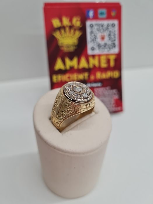 Inel din aur 18k cu briliante Amanet BKG