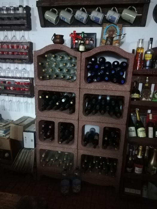 Șemineu pentru interior și vinoteca