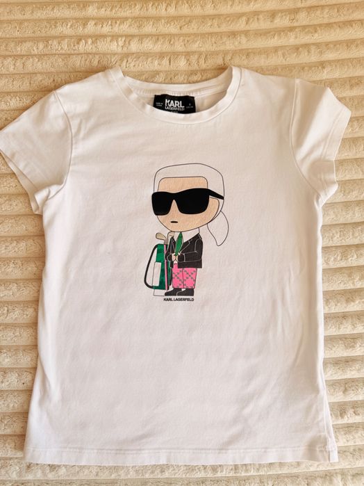 Тениска за момиче KARL LAGERFELD