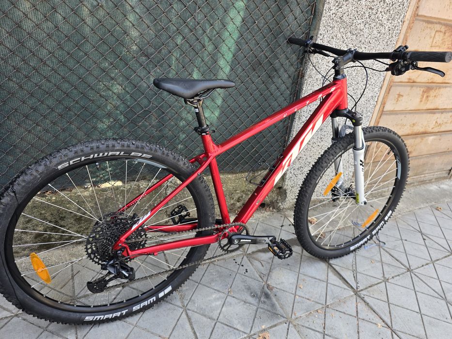 KTM Ultra FUN 29 цола 1х12 Sram SX Алуминиев велосипед, заключваща се вилка,  Хидравлични дискови спирачки Перфектен